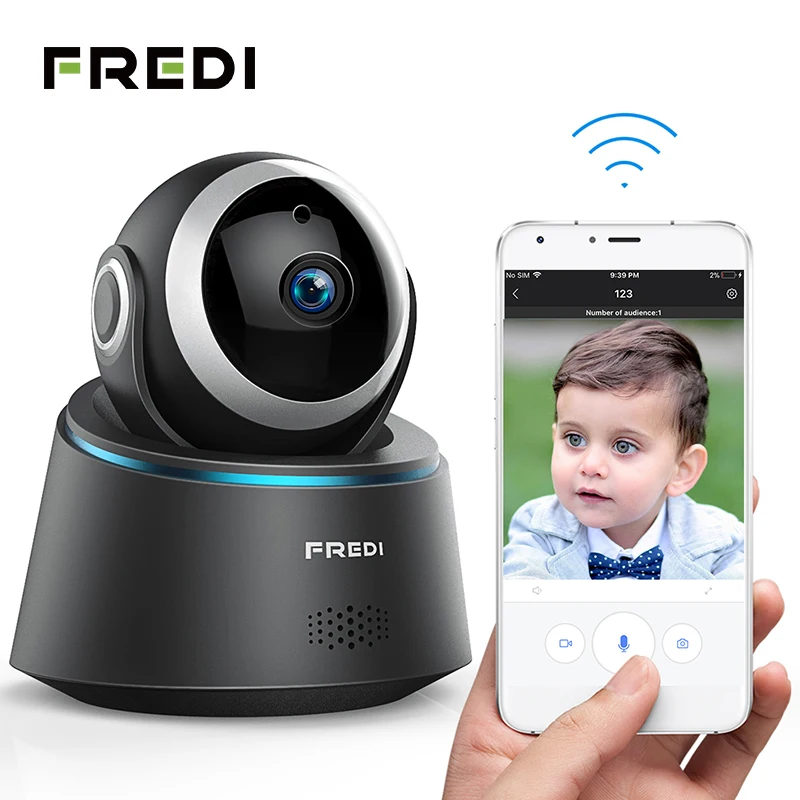 Беспроводная ip камера FREDI Радионяня 1080P Wi Fi инфракрасная видеонаблюдения с ночным