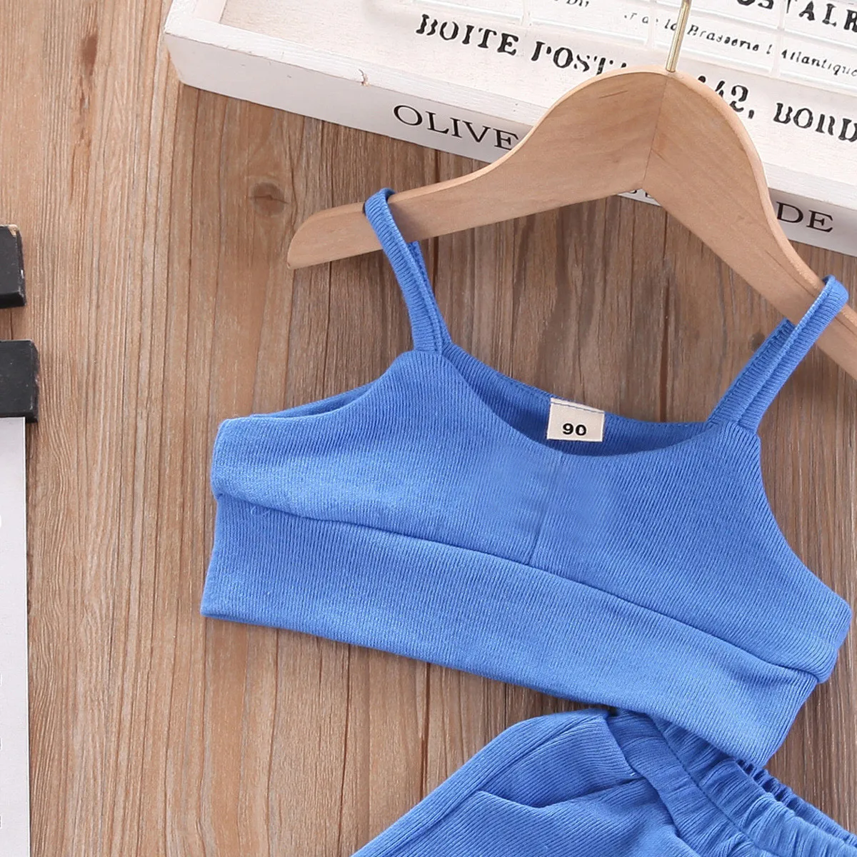 Топ без рукавов + шорты для маленьких детей комплект одежды из 2 предметов модная