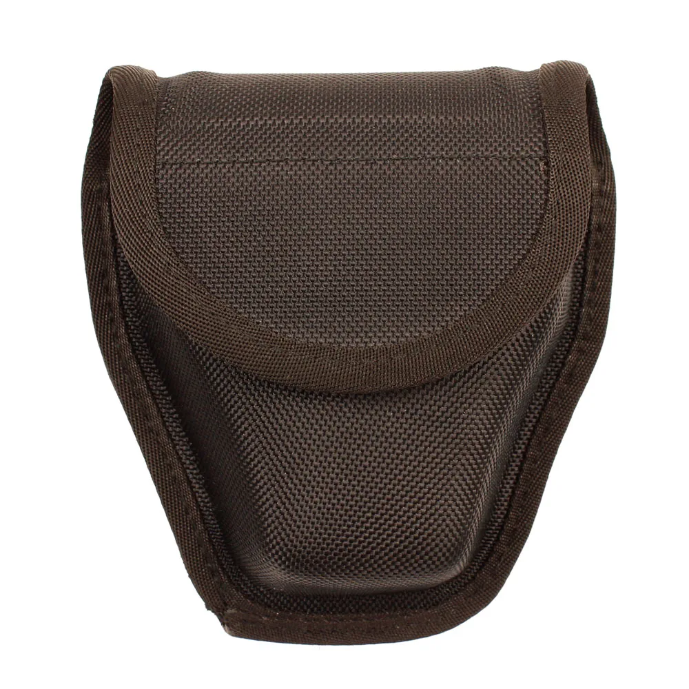 Double cuff case TTGTACTICAL Открытый Топ наручники случае, правоприменительные нейлон один манжета чехол с поясом Петлевое соединение - Цвет: Double cuff case