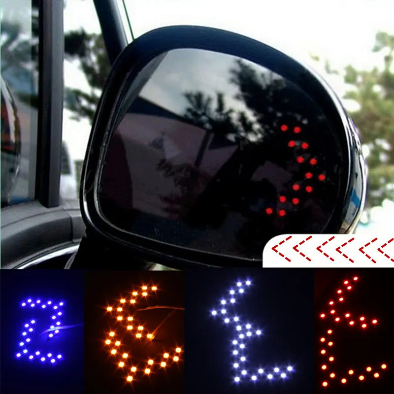 Светодиодный светящийся универсальный указатель поворота 12 в 14 SMD светодиодный