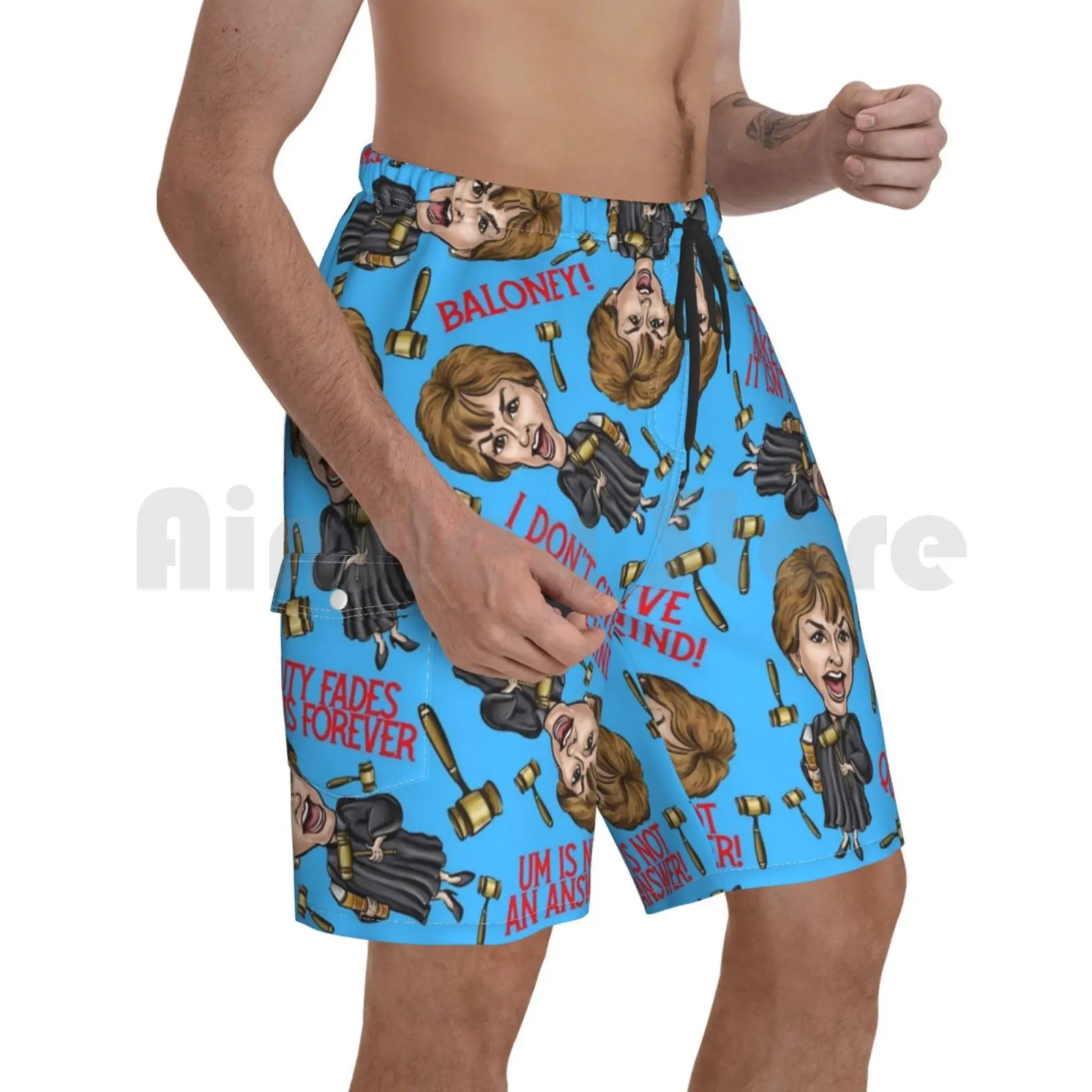 Судите Judy пляжные шорты с рисунком мужские судите Джуди джудизмы джудизм реалити