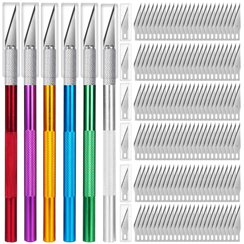 156 шт прецизионная ремесло Ножи комплект Exacto хобби Скульптура лезвия для резки