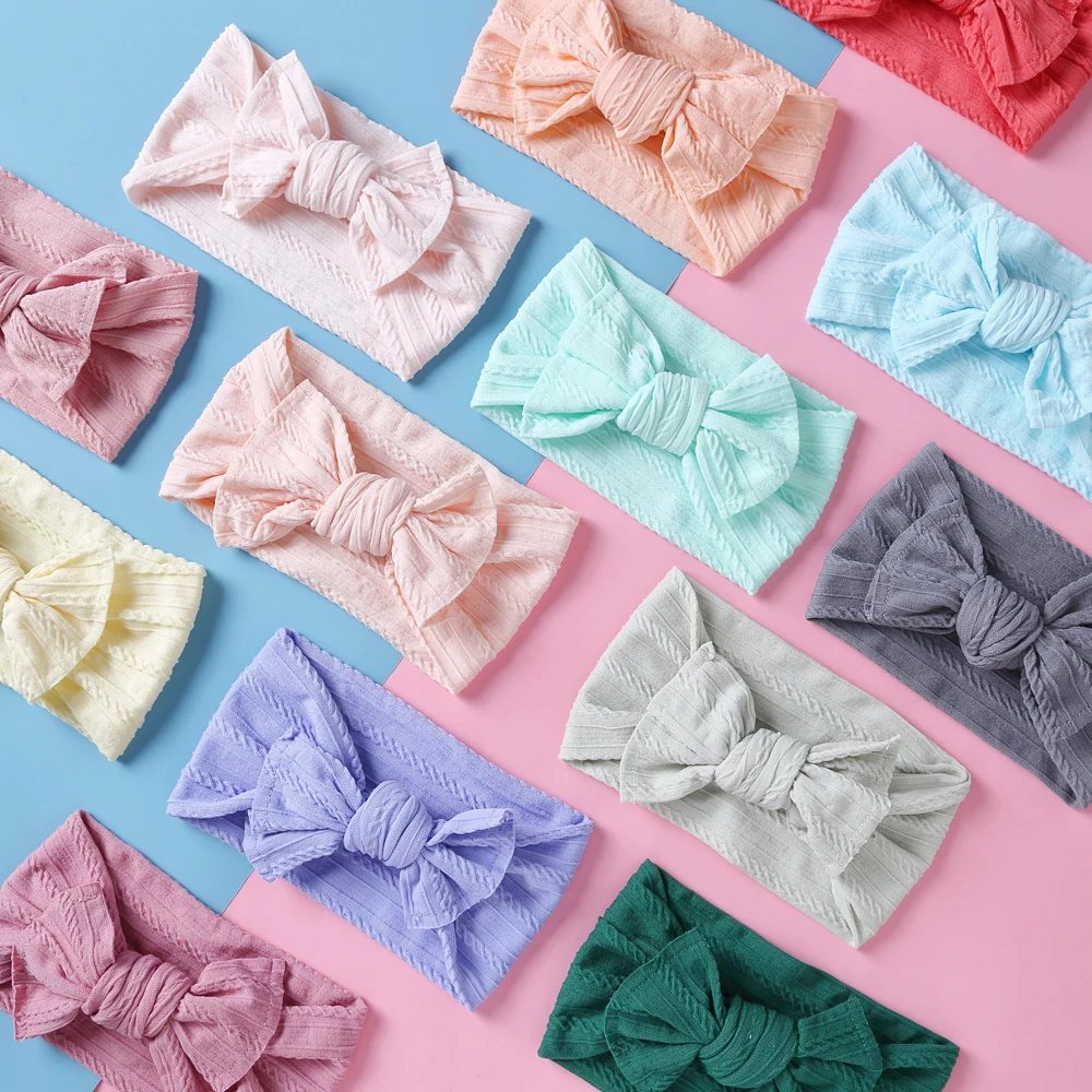 

27pc/lot Baby Bow Headband Newborn Infant Elastic Turban Babies Hairband Children Baby Girl Headbands For Girls Hair Accessories