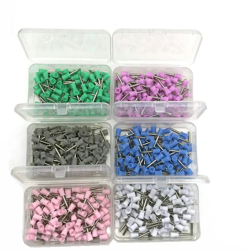 100 шт. резиновые полировальные стаканы для зубов разные цвета | Красота и здоровье