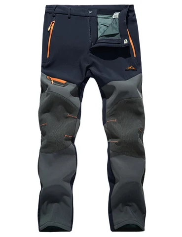 KEFITEVD Зимние флисовые брюки для мужчин с множеством карманов, тактические, теплые для походов, восхождений, кемпинга и треккинга