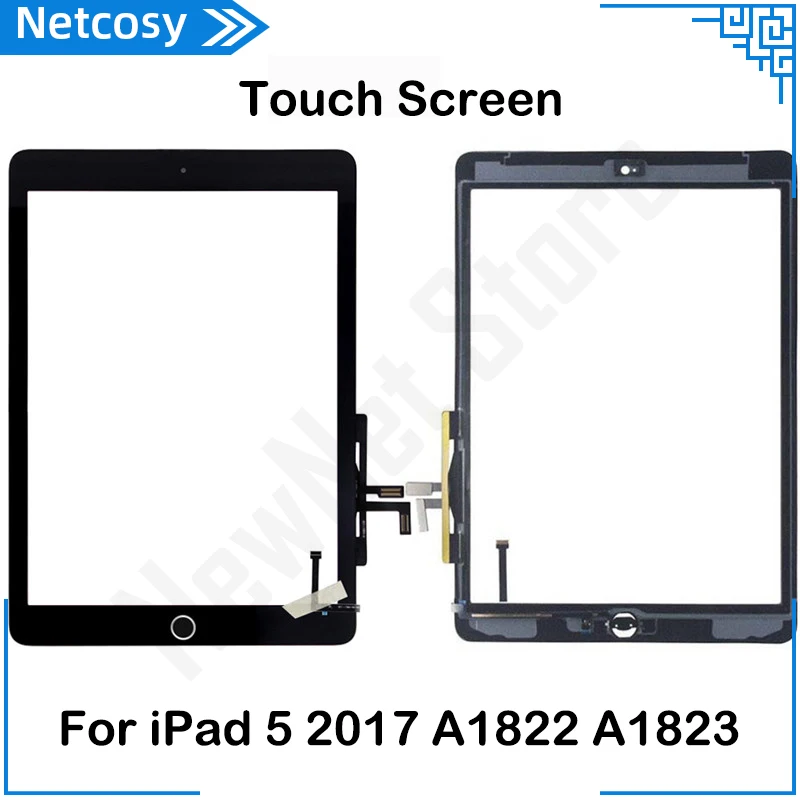 A1822 A1823 для ipad 5 2017 сенсорный стеклянный экран дигитайзер Главная кнопка сборка
