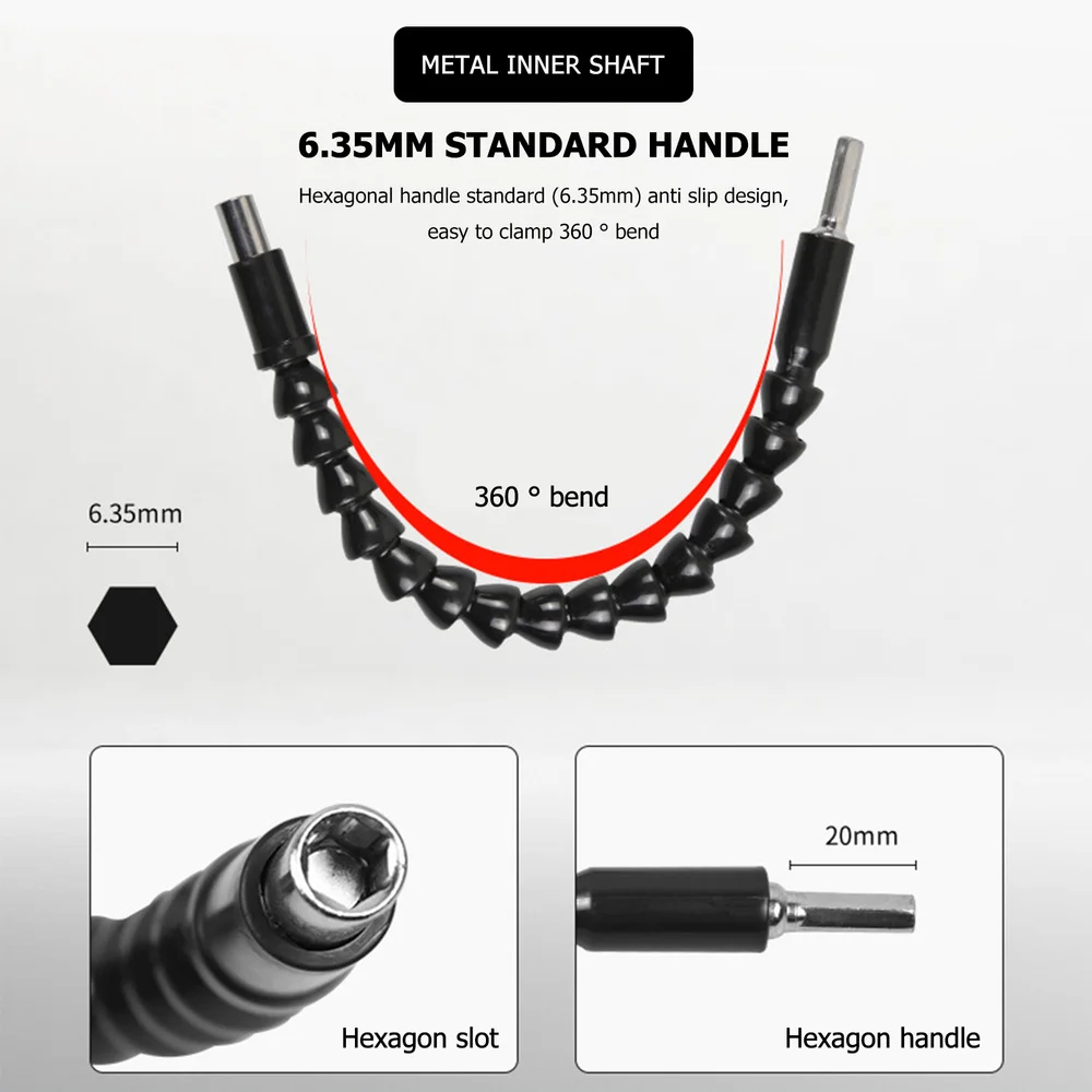 

1 Set Electric Drill Shaft Kit Drill Bit Extension Kit for Home Improvement