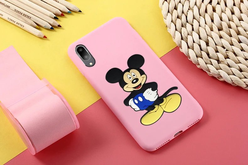 TRISEOLY Candy TPU Case For Huawei Y6 Y7 Pro 2019 3D Cartoon Boy Mouse Soft Silicone Cover 2017/Y7 Prime 2017 | Мобильные телефоны