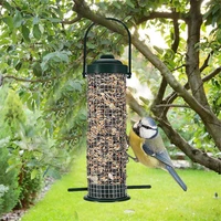 green outdoor hanging bird feeder plastic wild bird peanut seed nut feeder hanger bird supplies standing feeder tableware