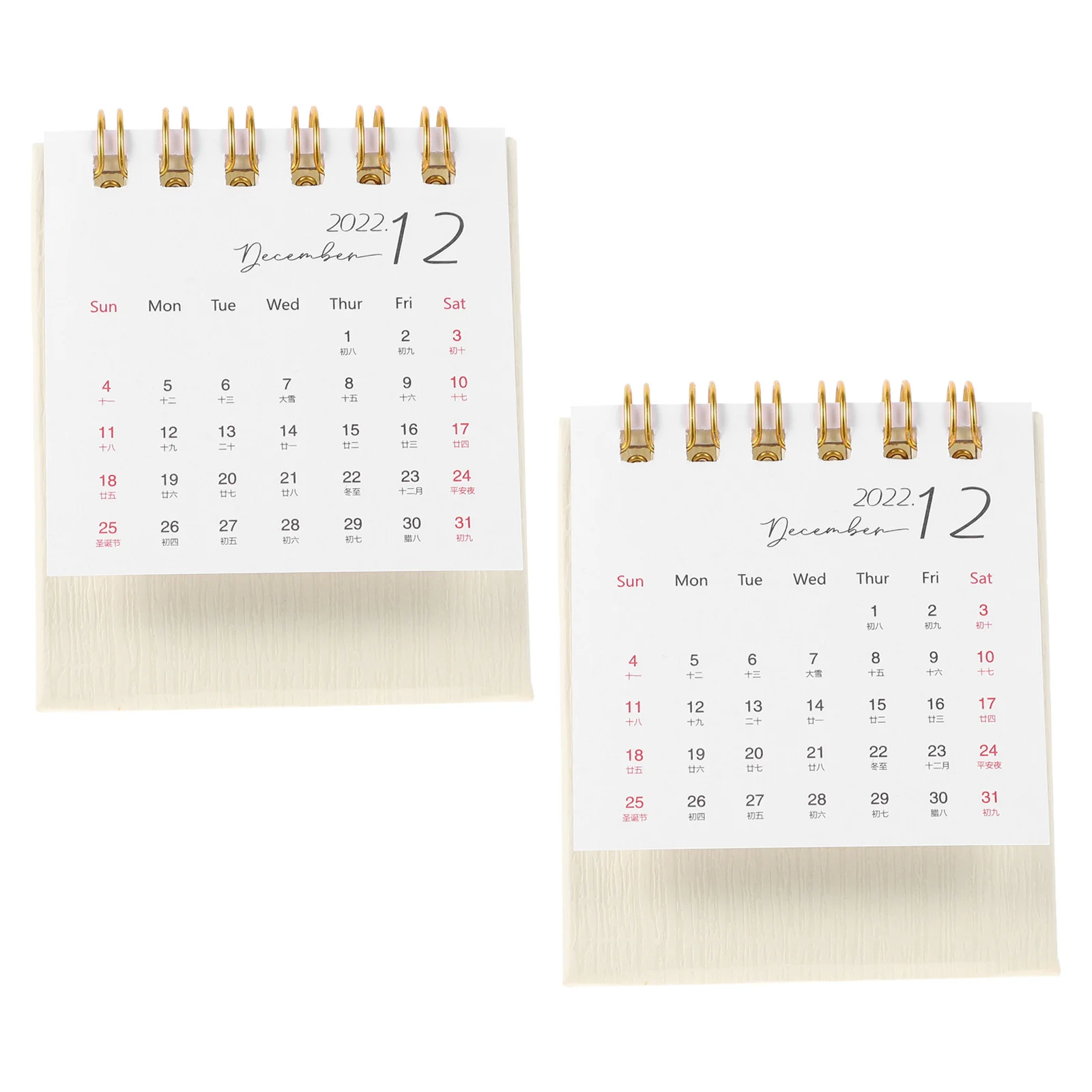 

Простые маленькие настольные календари 2 шт., декоративные календари, простые бумажные календари