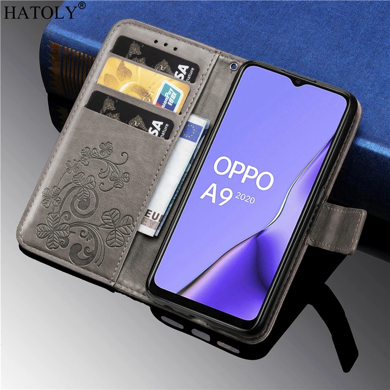 Для OPPO A9 2020 чехол кошелек с отделением для карт и подставкой Кожаный флип A5 A11x