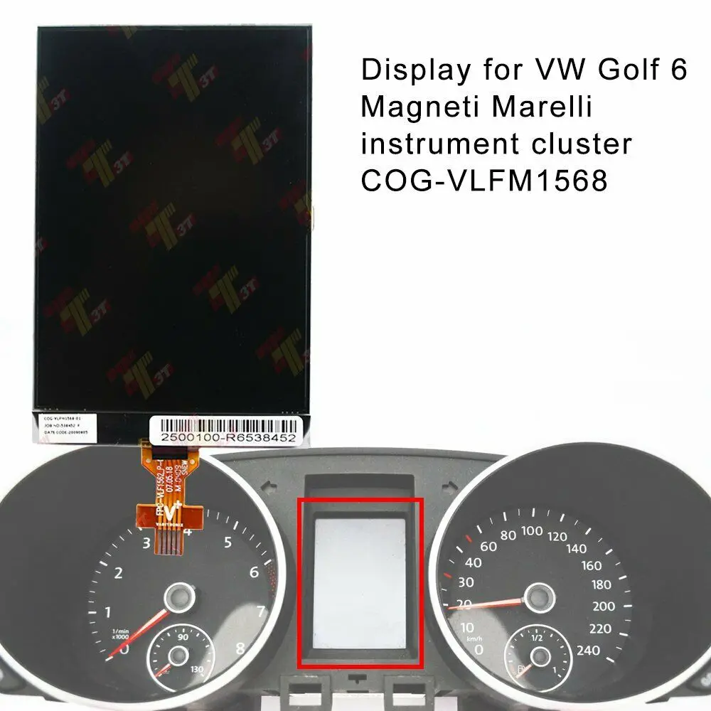 Приборной панели ЖК дисплей Дисплей для VW Golf 6 2008 ~ 2012 Magneti Marelli приборной COG