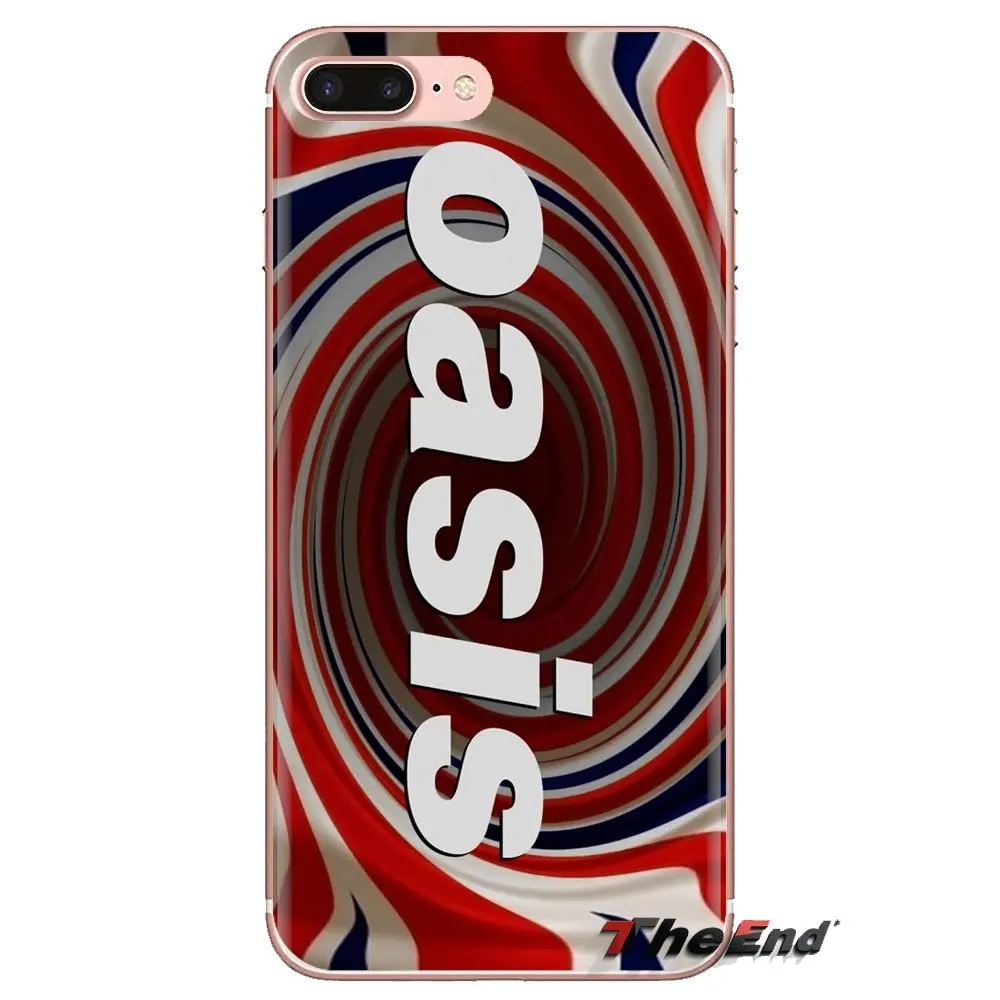 For iPod Touch Apple iPhone 4 4S 5 5S SE 5C 6 6S 7 8 X XR XS Plus MAX oasis band uk flag Poster Soft Transparent Cases Covers |