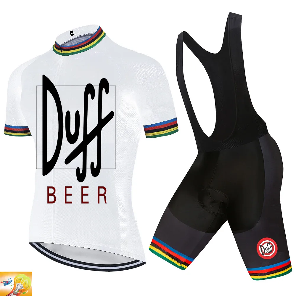 2020 команда DUFF BEER PRO Велоспорт Джерси 9D гелевые велосипедные шорты Костюм MTB Ropa