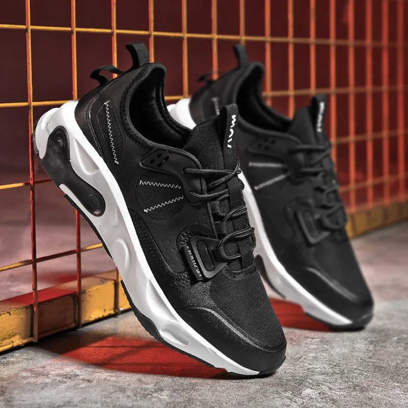 

2021 New Men's Non-Slip Wear-Resistant Sneaker Breathable Running ShoesFashion Versatile Light Men' Shoe Trend