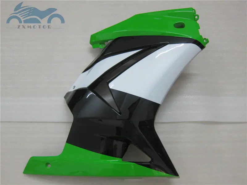 ABS впрыски обтекатели комплект для KAWASAKI 2008- Ninja250 ZX 250R двигатель дорога гоночная обтекаемая форма наборы EX250 08 09-14 зеленый кузов - Цвет: Прозрачный