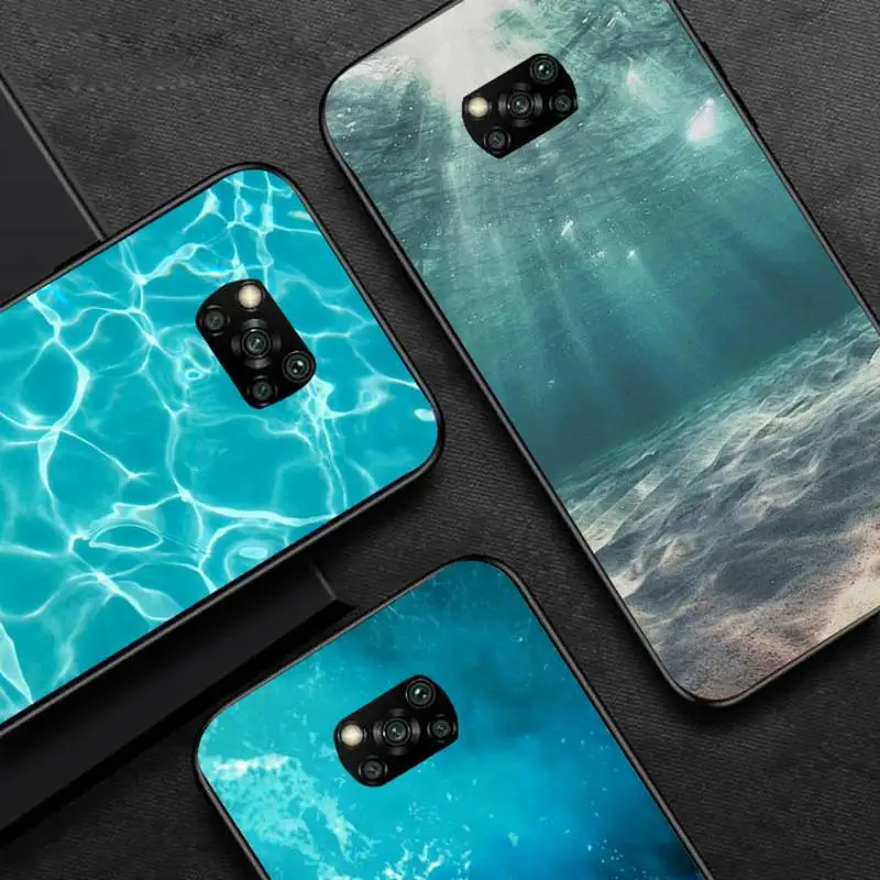 

The sea Water wave beautiful Phone Case For Xiaomi redmi note mi 7 8 9 10 a s t pro max 4G 5g mobile bags
