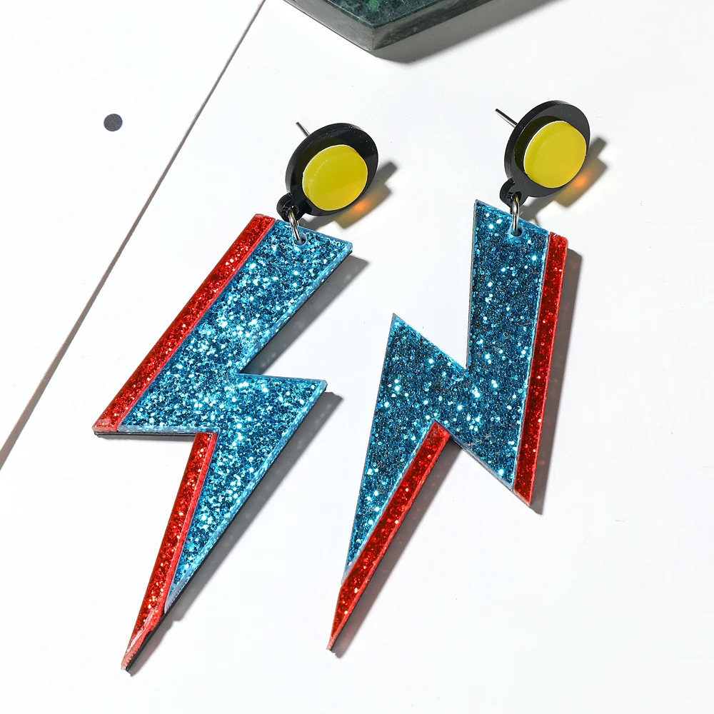 

XIYANIKE 2019 New Bohemia Women Dangle Drop Earrings Lighting Acrylic Shining Long Tassel Earrings For Women Fashion Jewelry