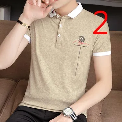 

2020 spring and summer new half sleeve shirt round neck casual print short-sleeved men's t-shirt