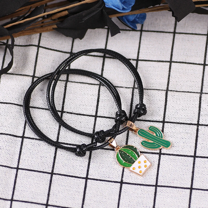 Лучший друг 2 шт набор браслет завод Фея шар в горшке кулон сплав Мода для мужчин и