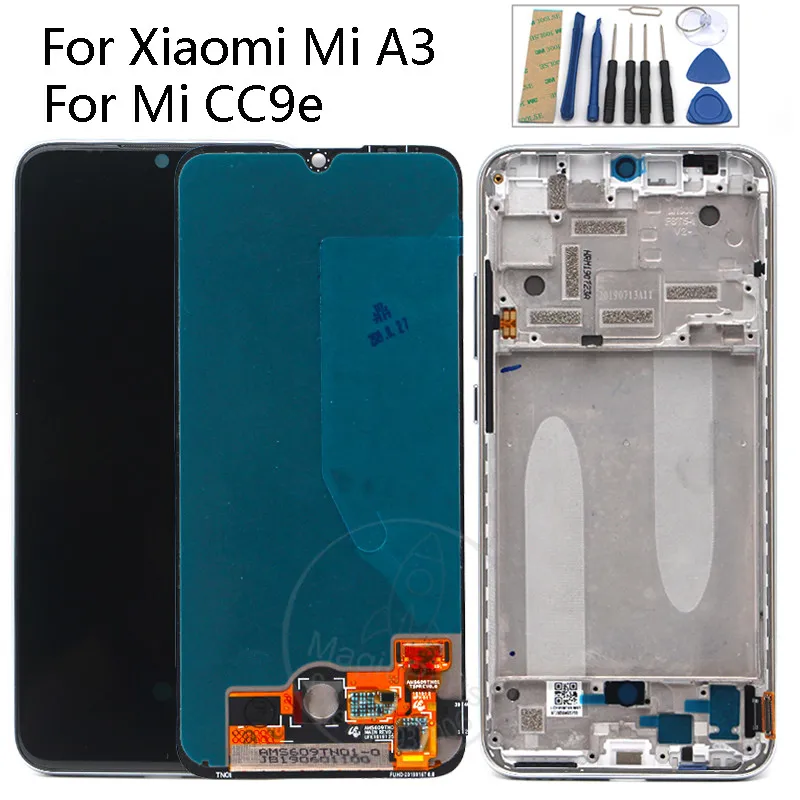 Оригинальный Super AMOLED ЖК дисплей для Xiaomi Mi A3 дигитайзер сенсорного экрана в сборе