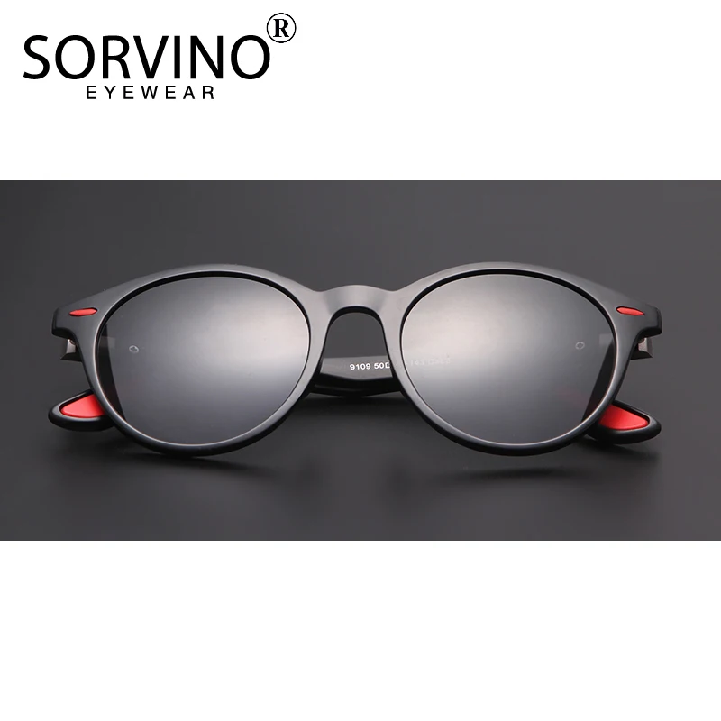 Мужские и женские Овальные Солнцезащитные очки SORVINO Ретро стиль поляризационные