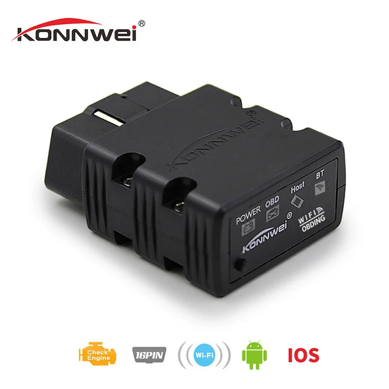 KONNWEI KW902 wifi OBD2 ELM327 автоматический считыватель кодов Многоцветный Дешевый сканер