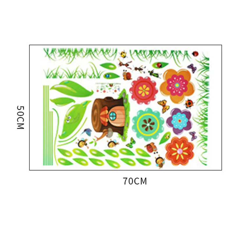 

Art Poster Mural Sunflower Butterfly Baseboard Wall Stickers Home Decors Living Room Bedroom Wall Decals Decorative Painting