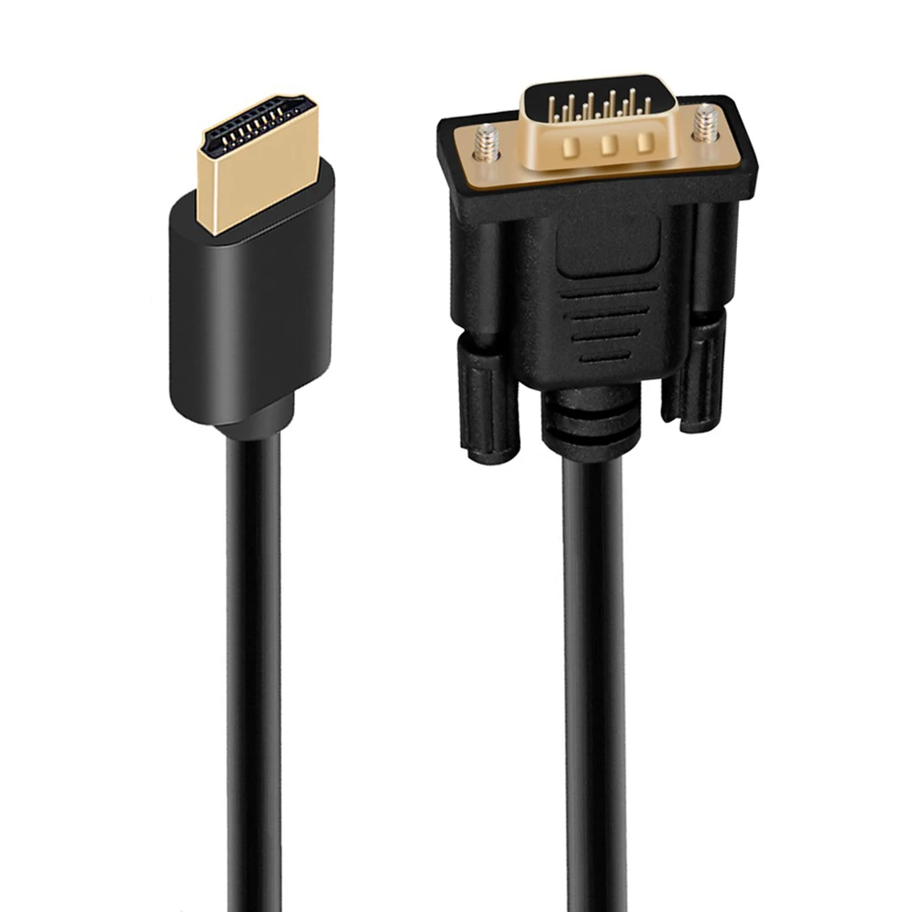 Совместимому с HDMI к VGA кабель 6 футов (кабель со штыревыми соединителями на обоих