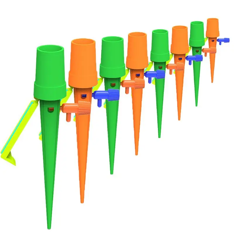 

6 Pcs Automatic Watering Irrigation Spike Plant Flower Pot Drip Adjustable Water Volume Mini Gardening Tool D7WE