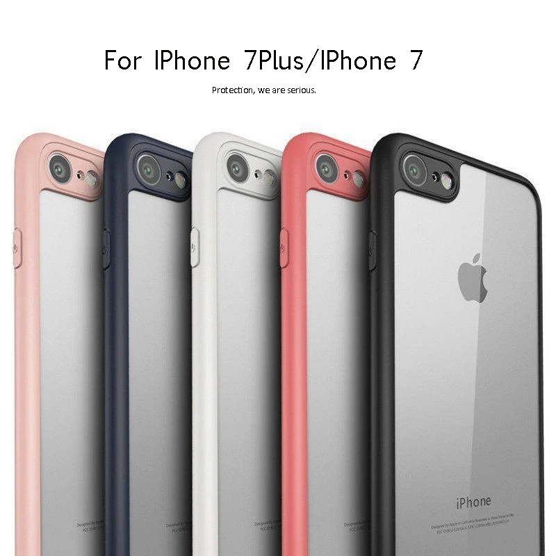 

Transparent Soft Silicone Anti-scratch Anti-oil Shockproof Bumper Phone Case for IPhone 6 6s 6p 6sp 7 7p 8 8p X Clear Back Cover