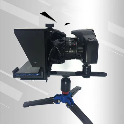 Портативный Prompter смартфон телесуфлер для новости в прямом эфире интервью речи DSLR