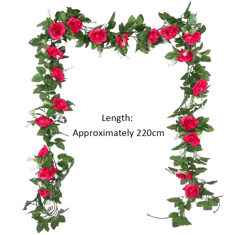 Искусственные Шелковые Розы 2 м искусственные цветы искусственная лоза с