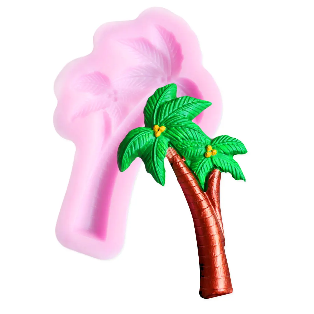 Новая тропическая тема банановое дерево силиконовая форма для торта помадка