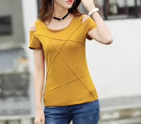 

plus size t shirt women tshirt camisetas verano mujer 2021 off shoulder summer top t-shirt women tops tee shirt femme