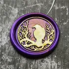 Набор восковых штампов и палочек для печати на дереве, ворона, птица, Ворон