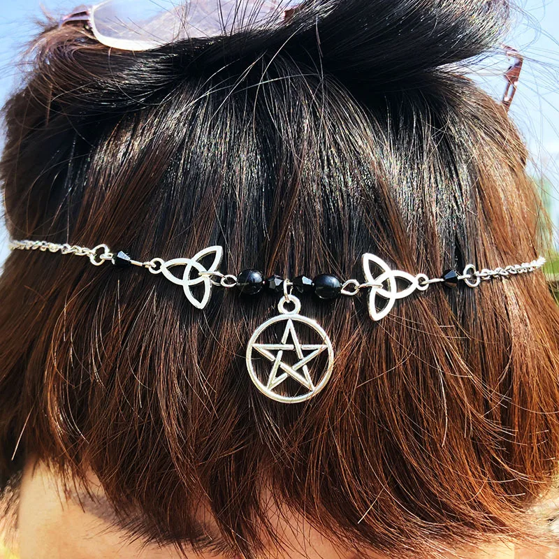 Pagan Mysterious Irish Knot Hair Ornament Jewelry Vgh010