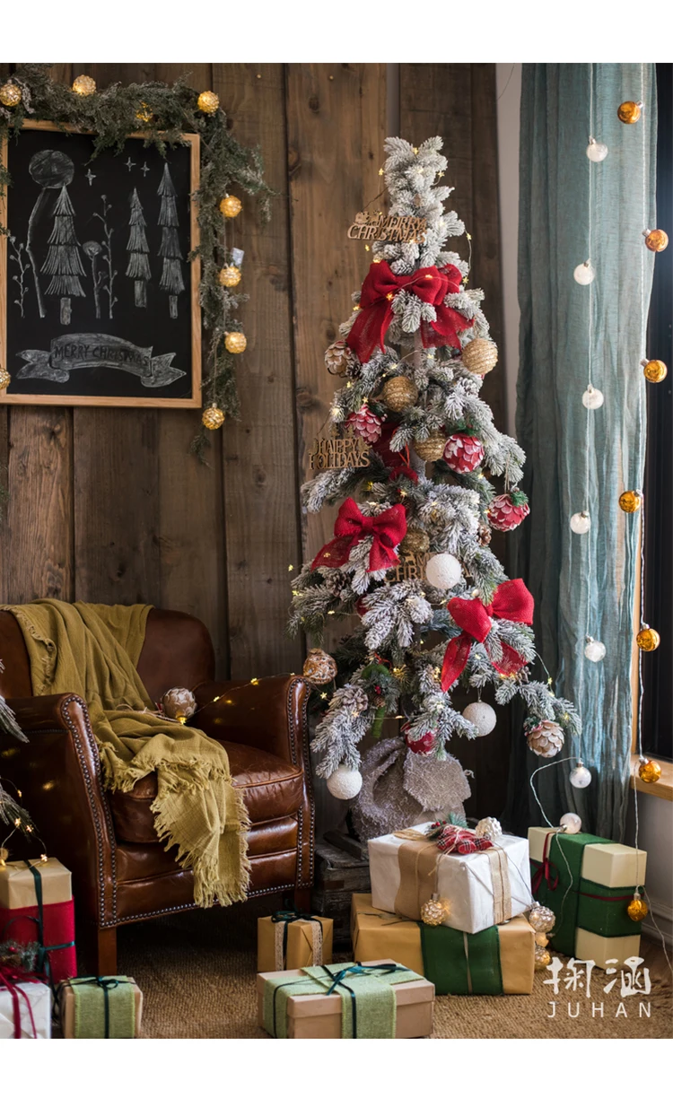 Тканевый клетчатый декоративный шнурок со звездами рождественское подвесное