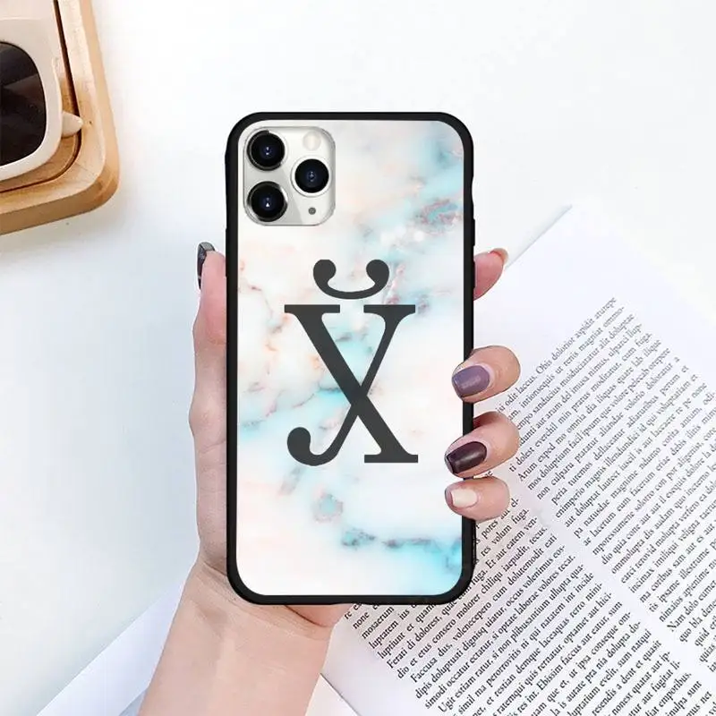 

Pink marble Russian text Phone Case for iPhone 11 12 pro XS MAX 8 7 6 6S Plus X 5S SE 2020 XR mini