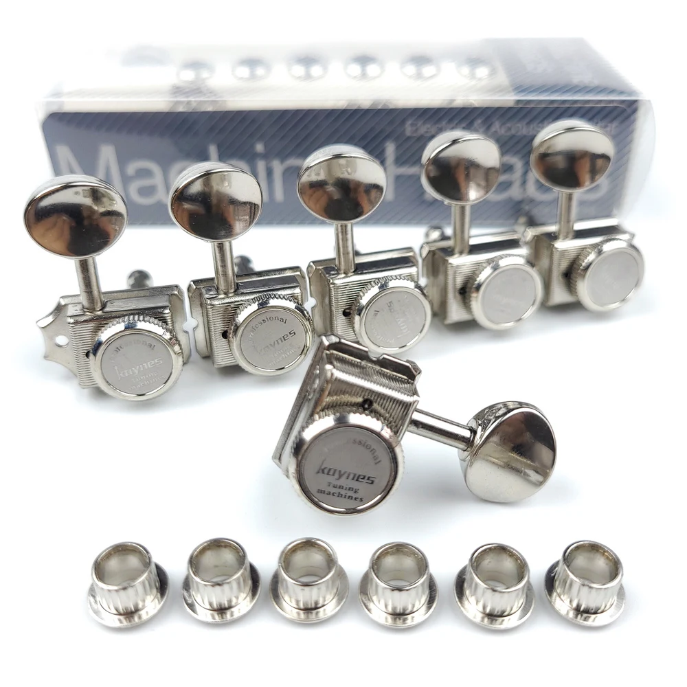kaynes vintage nickel silber schloss string tuner elektrische gitarre mechaniken mechaniken für st tl gitarre locking tuning pegs free global shi