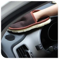2021 car styling wool soft wash cleaning glove accessories for bmw 5er series audi a4 toyota camry rav4
