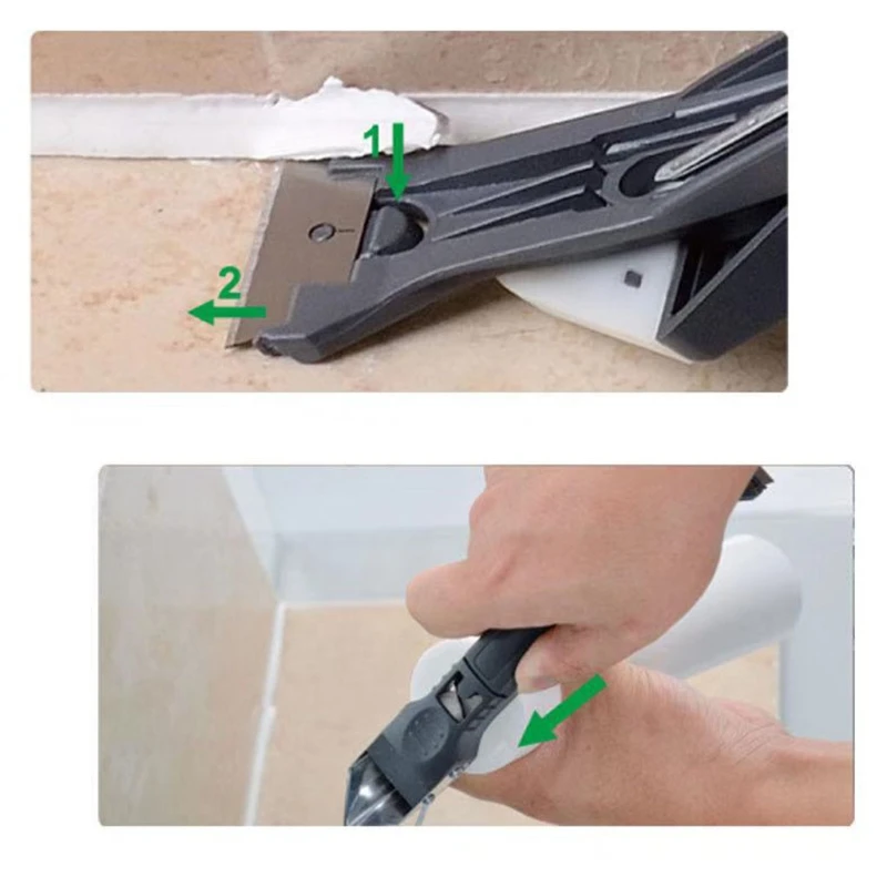 

5 In1 Silicone Remover Caulk Finisher Sealant Smooth Scraper Grout Kit Tools