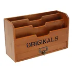 Настольная деревянная винтажная стойка для письма, сетчатый держатель для хранения, настенный офисный почтовый ящик для документов, домашняя карта, растворимый