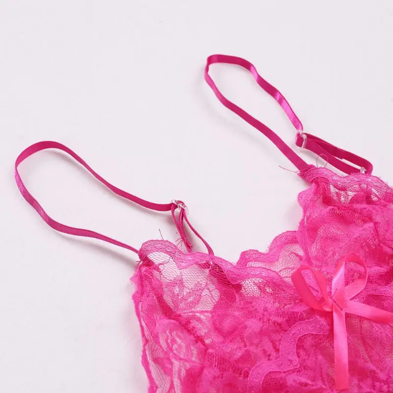 Женское сексуальное кружевное нижнее белье ночное одежда для сна Babydoll платье +