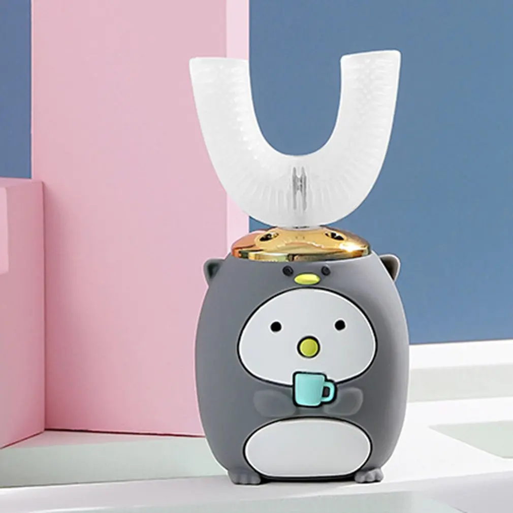 Умная Автоматическая звуковая U-образная Электронная зубная щетка 360 градусов USB