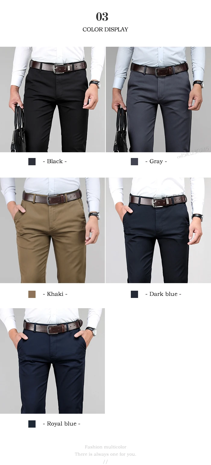 Plus Size 40 42 44 Men's Tencel Casual Pants Not Ash High Quality Fashion Business Straight Elastic Trousers Male Brand Clothes