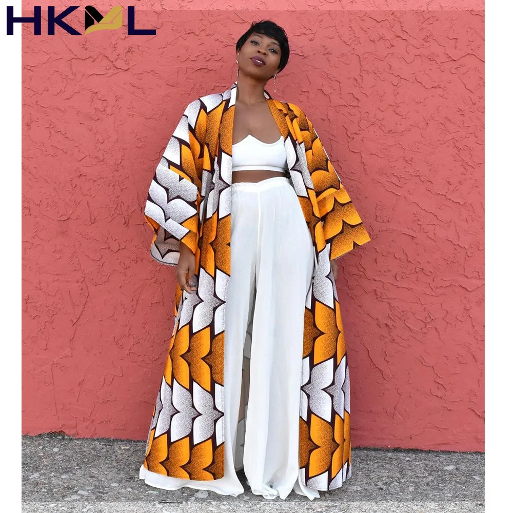 

Women Long Sleeve Open Stitch Cape Jacket Loose Printed Embroidery V-neck Kimono Tops Fashion Trend