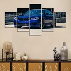 Холсте 5 шт. фотографии BMW M5 конкуренции картина на стену, полотно, Картины для домашний декор настенные картины для Гостиная