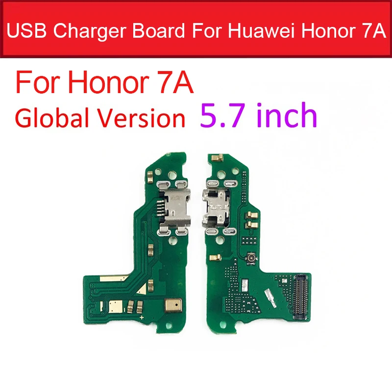 For Honor 7A 5.7inch Зарядное устройство USB порт док-станция для huawei Honor 7A/7A Pro AUM-L29/7C AUM-L41/Honor 7X зарядный разъем плата запасные части - Цвет: For Honor 7A 5.7inch