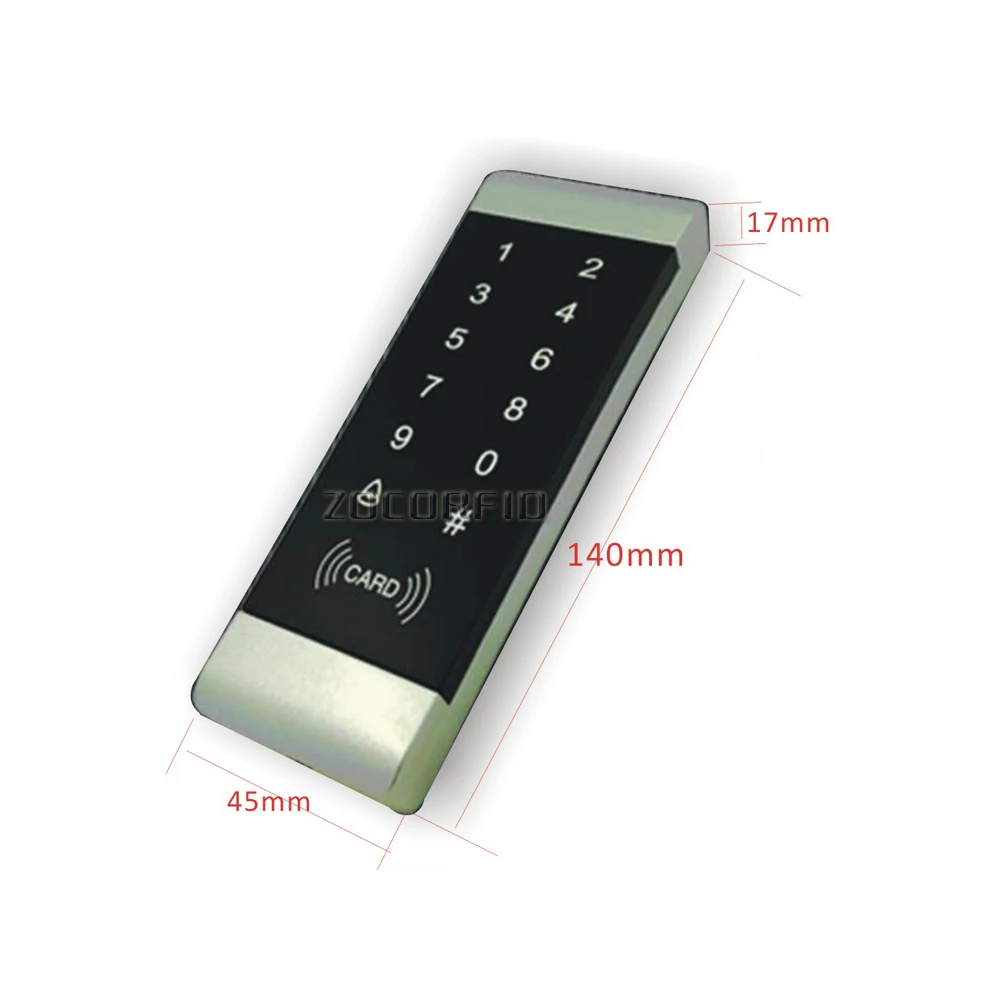 Narrow Door Rfid Access Control System Touch keypad Backlit Lock Controller Wiegand Input and Output Reader | Безопасность и